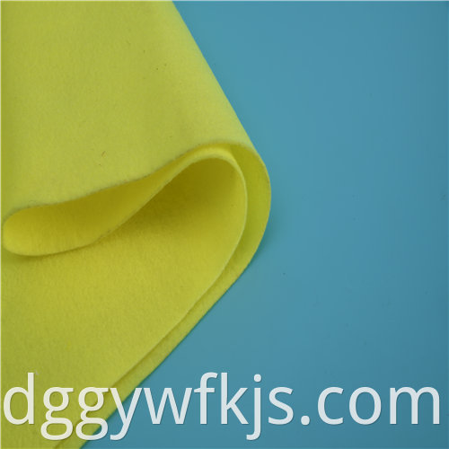 Yellow clothing filled needle punched cotton